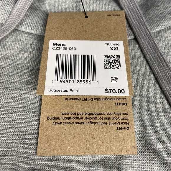 Nike Men's Gray Hoodie Size 2x NWT - Picture 3 of 7